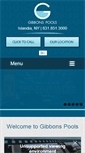 Mobile Screenshot of gibbonspools.com